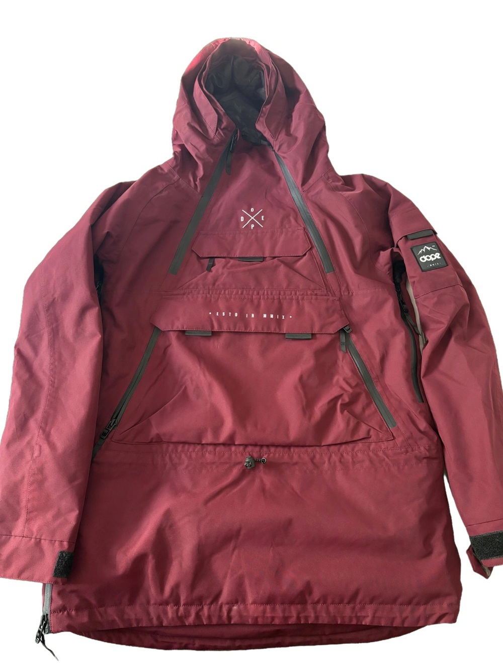 Women’s Dopesnow Maroon Hooded Pullover Jacket